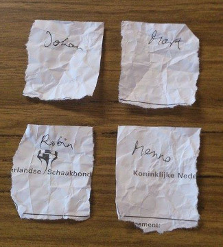 loting halve finale interne beker 2014-2015